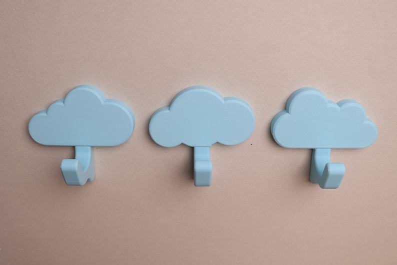 3 cloud wall hooks
