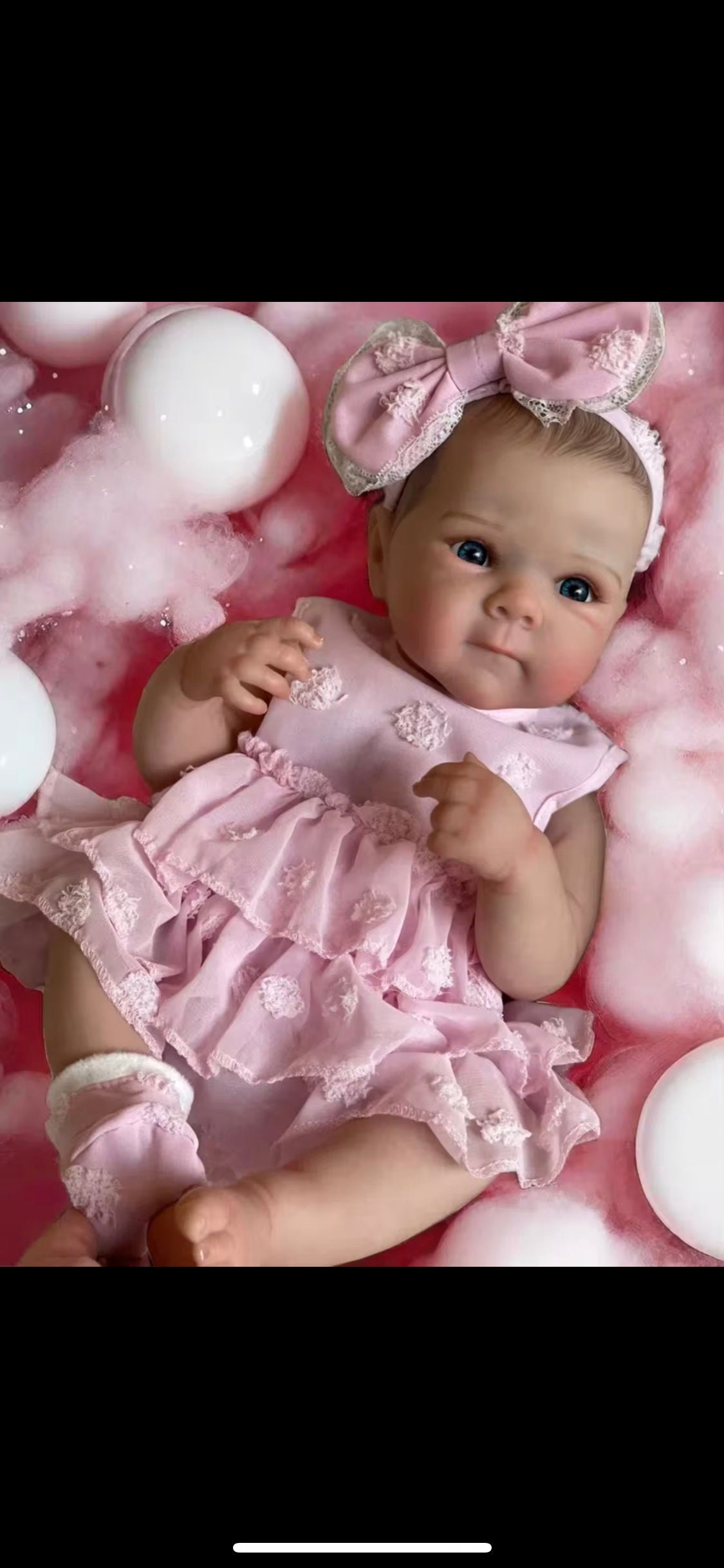 Reborn doll full silicone eyes open España