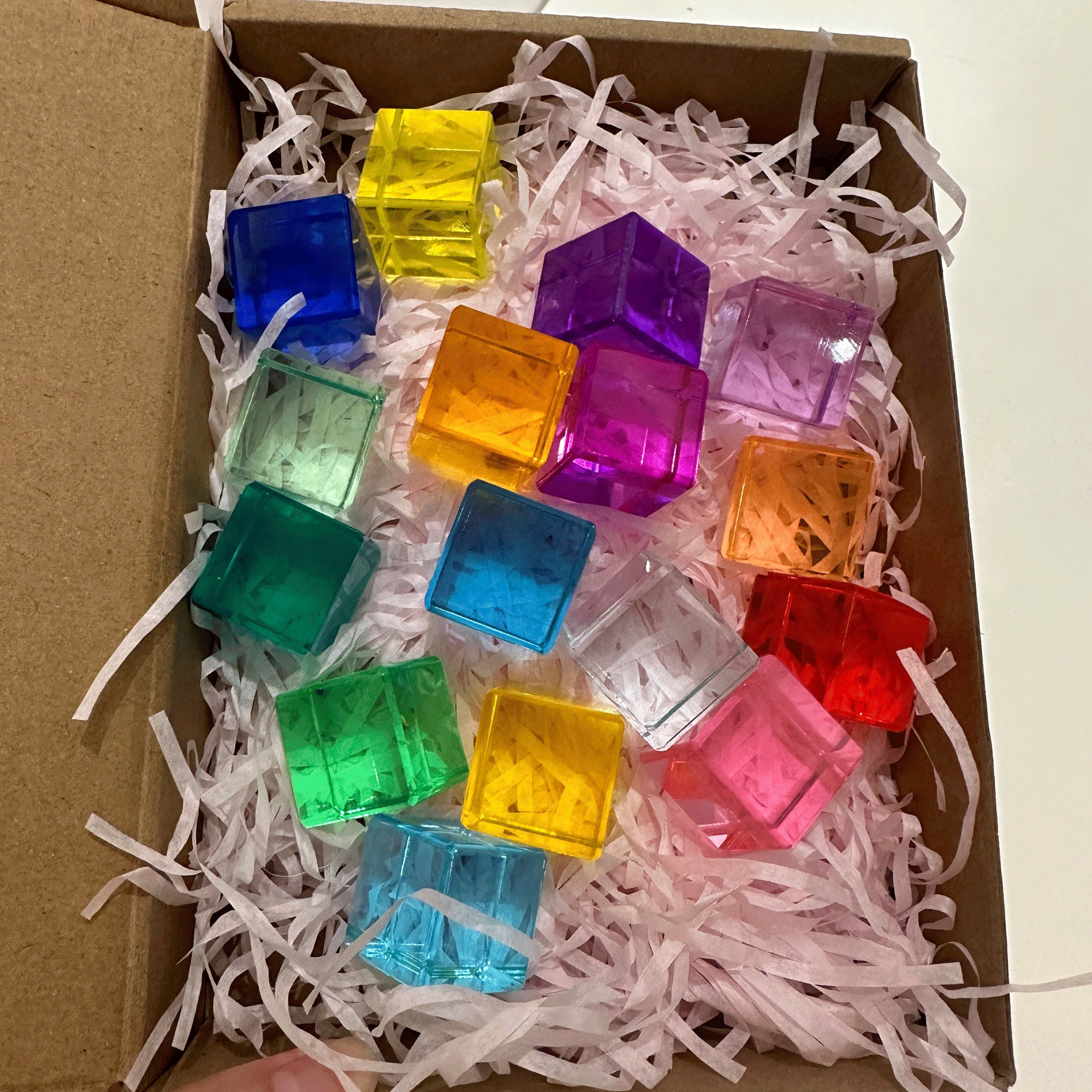 Translucent Rainbow Cubes – The Inspired Toy