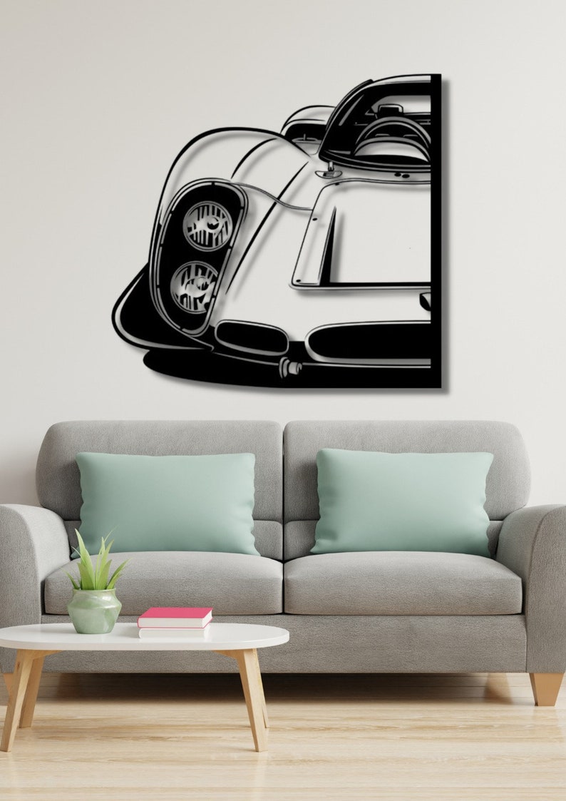 906 Metal Car Detailed Silhouette Metal Wall Art,car ,wall Art,custom