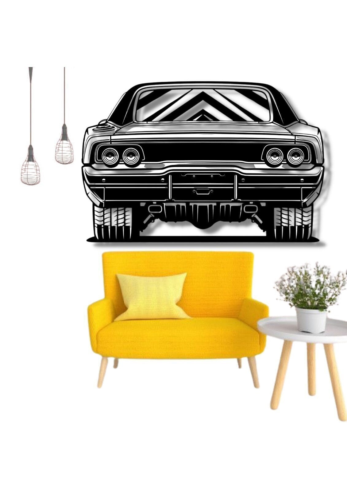 Metal Car Silhouette Metal Wall Art,car Wall Decor,gtr Wall Art,custom