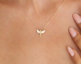 Stoned Angel Necklace - New Year's Gift That Always Brings Goodness and Luck