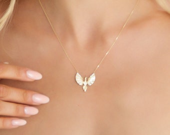 Phoenix Gold Necklace - Meaningful Gift, Very Special Gift, Gold Necklace