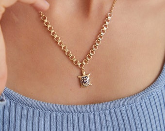 Lucky Turtle 14K Gold Necklace - Unique and Beautiful Pendant Chain