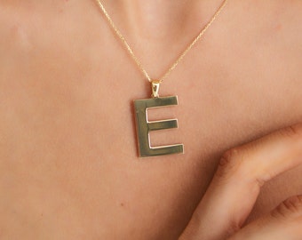 Elegant 14K Gold Personalized Initial Necklace for Women