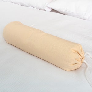 Organic Buckwheat Hull Neck Roll Pillow / Roll Pillow / Pillow for Neck / Yoga pillow / Back pillow