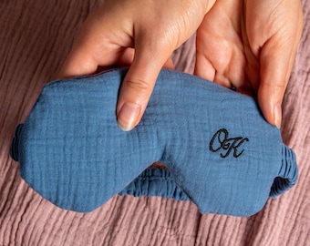 Personalized Lavender Eye Mask, 100% Cotton Sleep Mask