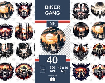 40 Bikers Gang Png Bundle,High Quality Png, Bikers Gang Transparent Png,Biker Clipart,Bikers Gang  Png,Motorcycle Club Png,Commercial Use