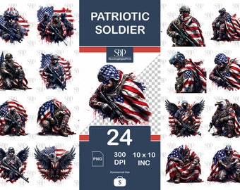 24 Patriotic Soldier Png Bundle,High Quality Png, Soldier Transparent Png,Soldier Clipart,Army Png,Patriotic Soldier Png,Commercial Use
