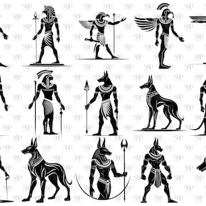 Egyptian Svg, Egyptian Gods Svg Bundle, Egyptian Svg Cut File, Egyptian ...