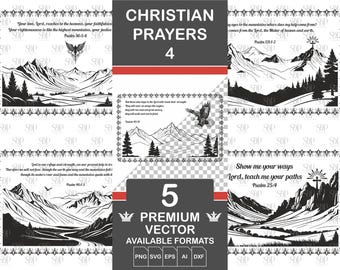 Bible Verse Line Art SVG: Christian Laser Cut Files (Digital Download)