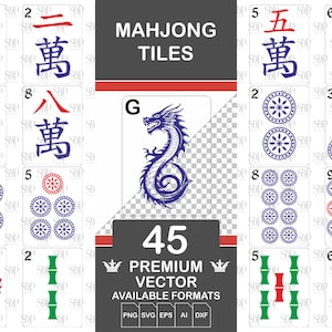 Mahjong-Svg, Mahjong-Svg-Bundle, Mahjong-Muster, Volles Mahjong-Set, Mahjong-Fliesen-Svg, Mahjong-Svg-Schnittdatei, Mahjong Png, Mahjong Clipart
