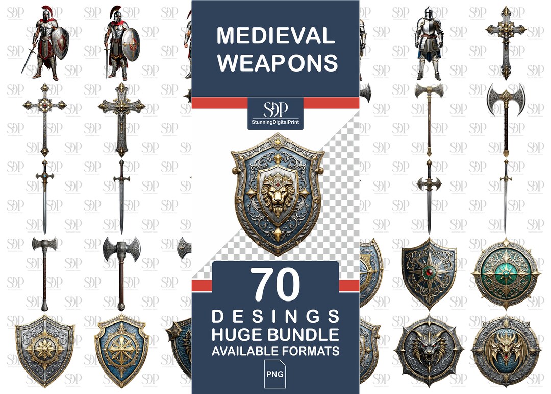 70 Medieval Weapons Png Bundle,high Quality Png, Military Png,fantasy ...