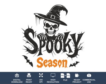 Halloween Spooky Season SVG/PNG Bundle