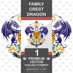 Family Crest Dragon SVG BUNDLE,Coat of Arms Svg,Heraldic Cricut,Family Crest Svg,Heraldic Silhouette,Heraldic Badges,Shield Svg,Commercial