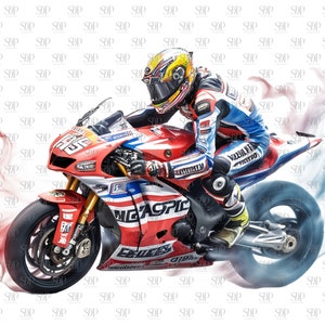 Zestaw clipartów PNG z motocyklami: Wzory sublimacji motocykli (do użytku komercyjnego) zdjęcie 4