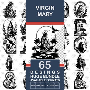Maagd Maria SVG, Maagd Maria SVG-bundel, religie Svg, onze-lieve-vrouw van Guadalupe, Maagd Maria clipart, Maagd Maria silhouet, Maagd Maria gesneden bestand