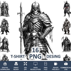 Pacote Png de 16 caracteres, Png de alta qualidade, Png transparente, Personagem de RPG Png, Personagem de jogo, Arte de parede de personagem de fantasia, Uso comercial