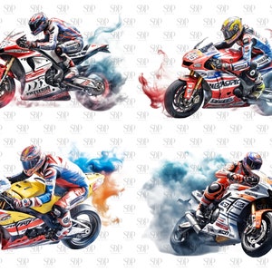 Zestaw clipartów PNG z motocyklami: Wzory sublimacji motocykli (do użytku komercyjnego) zdjęcie 10