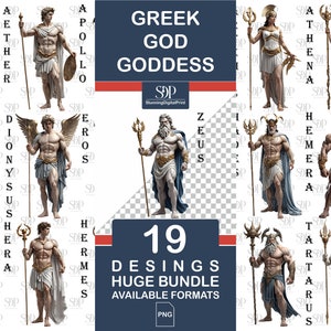 19 Greek God and Goddess Png Bundle,High Quality Png, Greek Png,Ancient Greek Gods,Greek Mythology Png,Greek Goddess PNG,Commercial Use