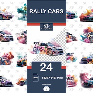 24 Rally Cars Png Bundle,High Quality Png,Rally Car Transparent Png,Rally Clipart,Car Sublimation PNG, Rally Car Png Wall Art,Commercial Use
