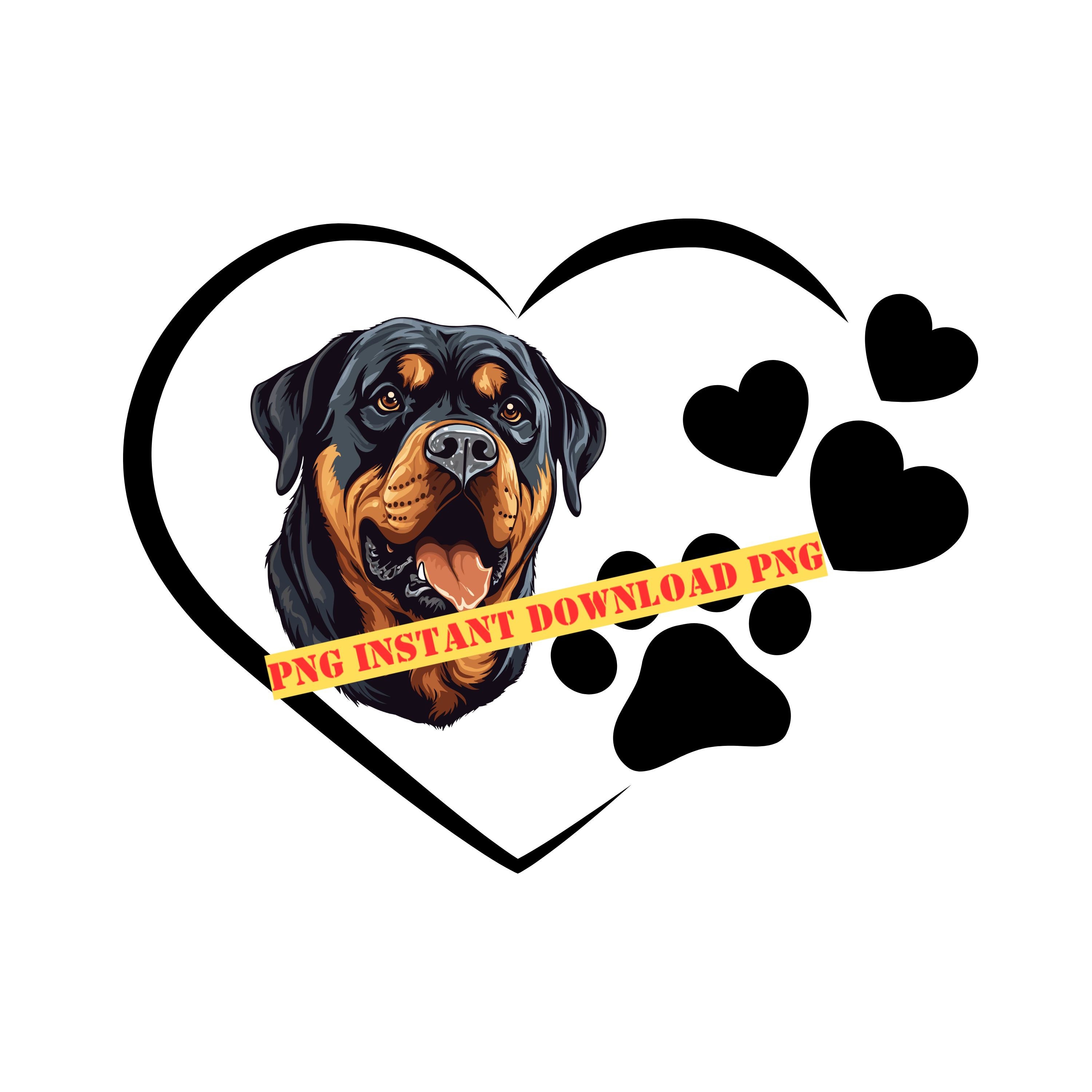 Rottweiler Png Rottweiler Design for Ink Sublimation Crafts Rotty Png ...