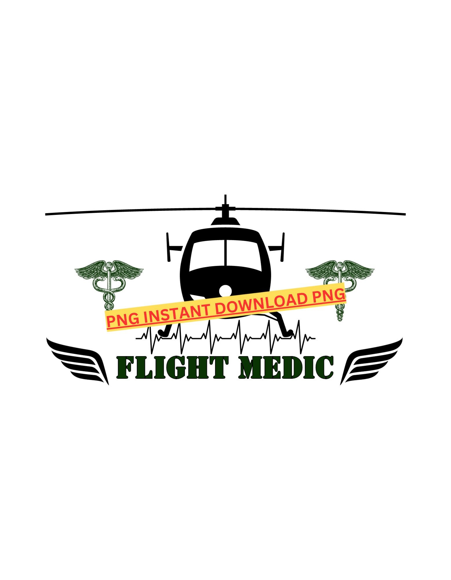 FLIGHT MEDIC Png File Flight Medic Design for Ink Sublimation Crafts