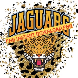 Jaguars PNG File School Spirit School Mascot Png School Spirit Design School Mascot Design School Sports Design for Ink Sublimation Crafts