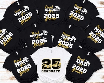 Graduation Shirts for Family Class of 2026, Senior 2026 Matching Family Tees, Custom Grad Shirts
