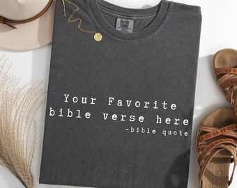 Bible Verse T | Personalized Bible Quote DTF Transfer | Ready to Press Iron On for Christian Apparel | Shirt