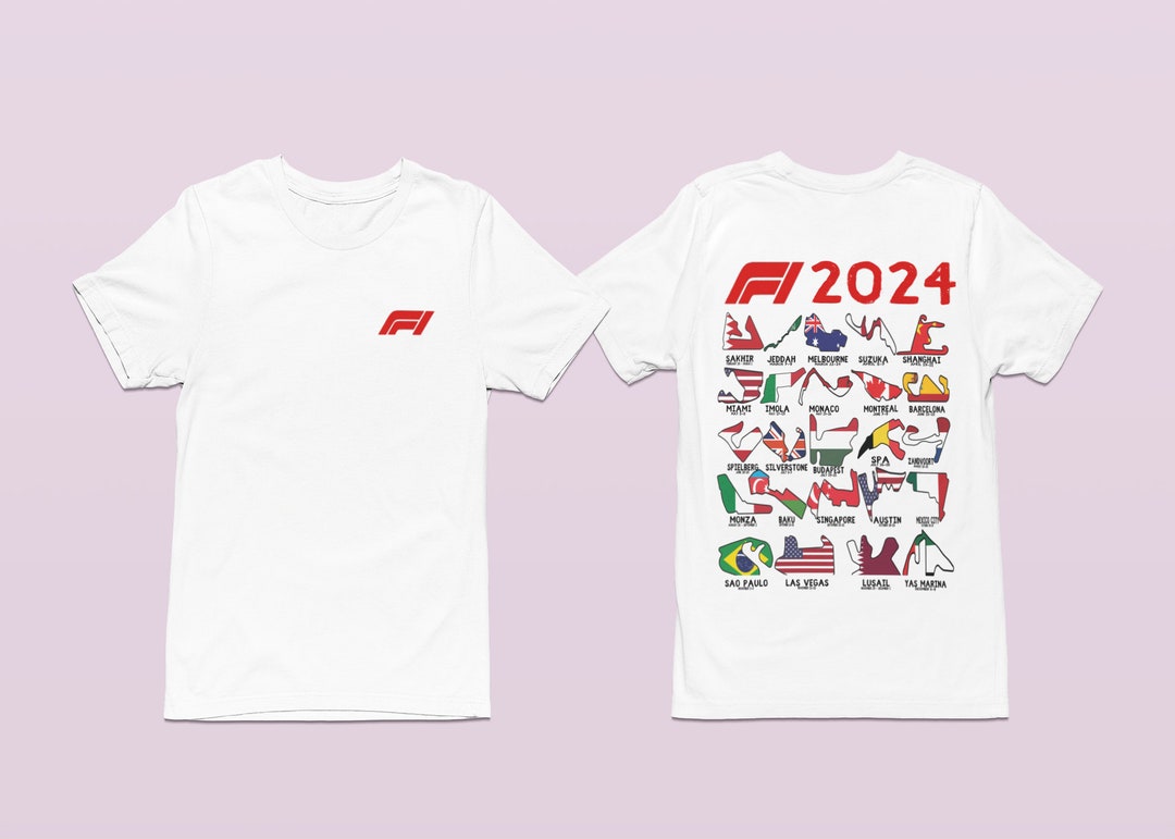 Formula 1 2024 Calendar With Date formula 1 Logo Etsy