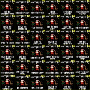 Funny Christmas DTF Transfer: Matching Family Designs,christmas iron on custom mostlikely to image 3