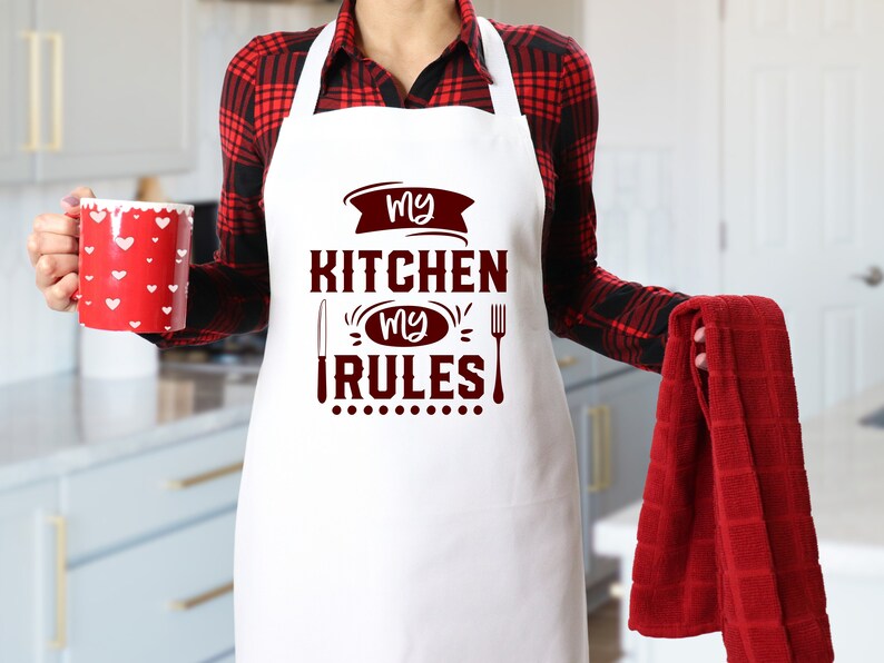 9 Different Quotes Cute and Funny Kitchen Aprons for Women and Men