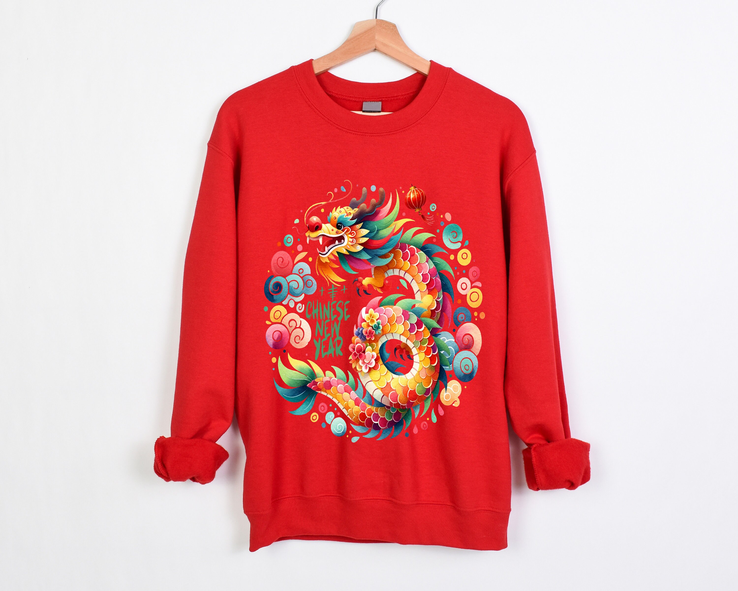 Year of the Dragon Sweatshirt Chinese New Year Sweatshirt Chinese Dragon Sweater Lunar New Year