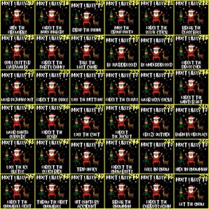 Funny Christmas DTF Transfer: Matching Family Designs,christmas iron on custom mostlikely to image 7