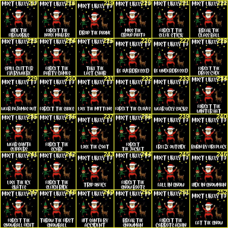 Funny Christmas DTF Transfer: Matching Family Designs,christmas iron on custom mostlikely to image 7
