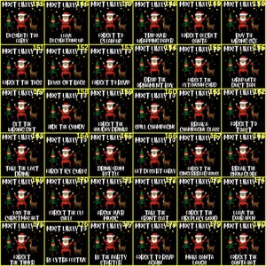 Funny Christmas DTF Transfer: Matching Family Designs,christmas iron on custom mostlikely to image 5