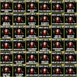 Funny Christmas DTF Transfer: Matching Family Designs,christmas iron on custom mostlikely to image 1
