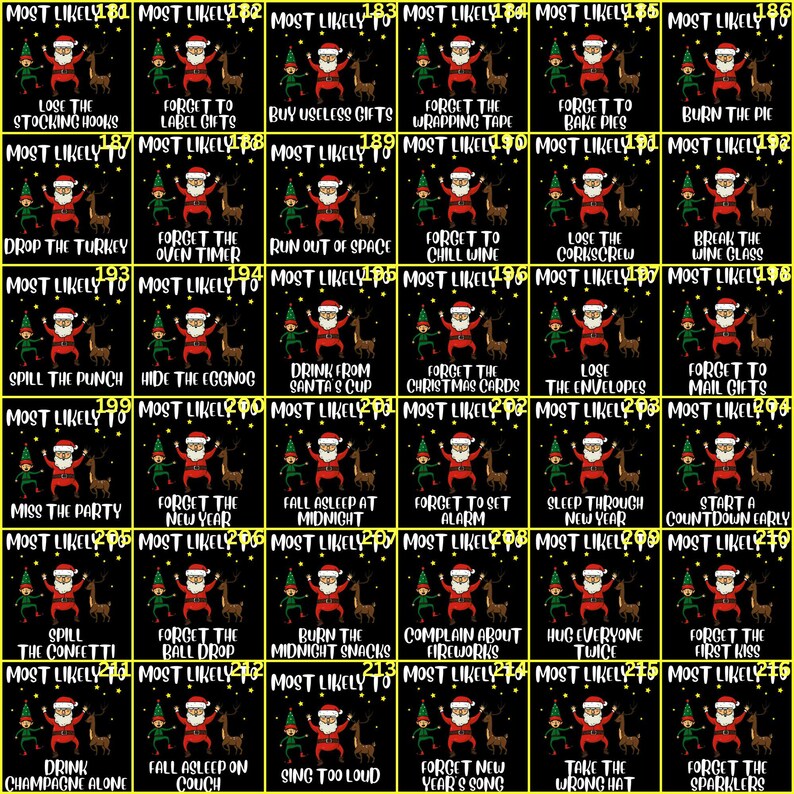 Funny Christmas DTF Transfer: Matching Family Designs,christmas iron on custom mostlikely to image 6