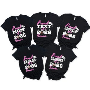 Custom Family Graduation Shirts, Senior 2026 Family Matching T Shirt, Class of 2026 Family Graduation Shirts, Class Of 2026 Shirt