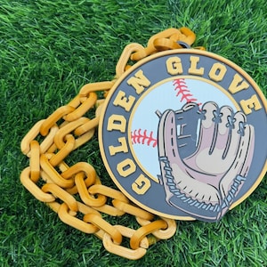 Custom 3D Printed Sports Chain - Oversized MVP Logo Necklace - Etsy