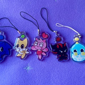 Sonic Adventure 2 Battle Chao Phone Charm Cute Kawaii Acrylic Epoxy