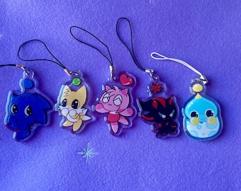 Sonic Adventure 2 Battle Chao Phone Charm Kawaii Acrylic Epoxy