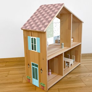 Transform the Dollhouse - Whimsical Mermaid Wallpaper Decal for IKEA FLISAT Dollhouse (dollhouse not included)
