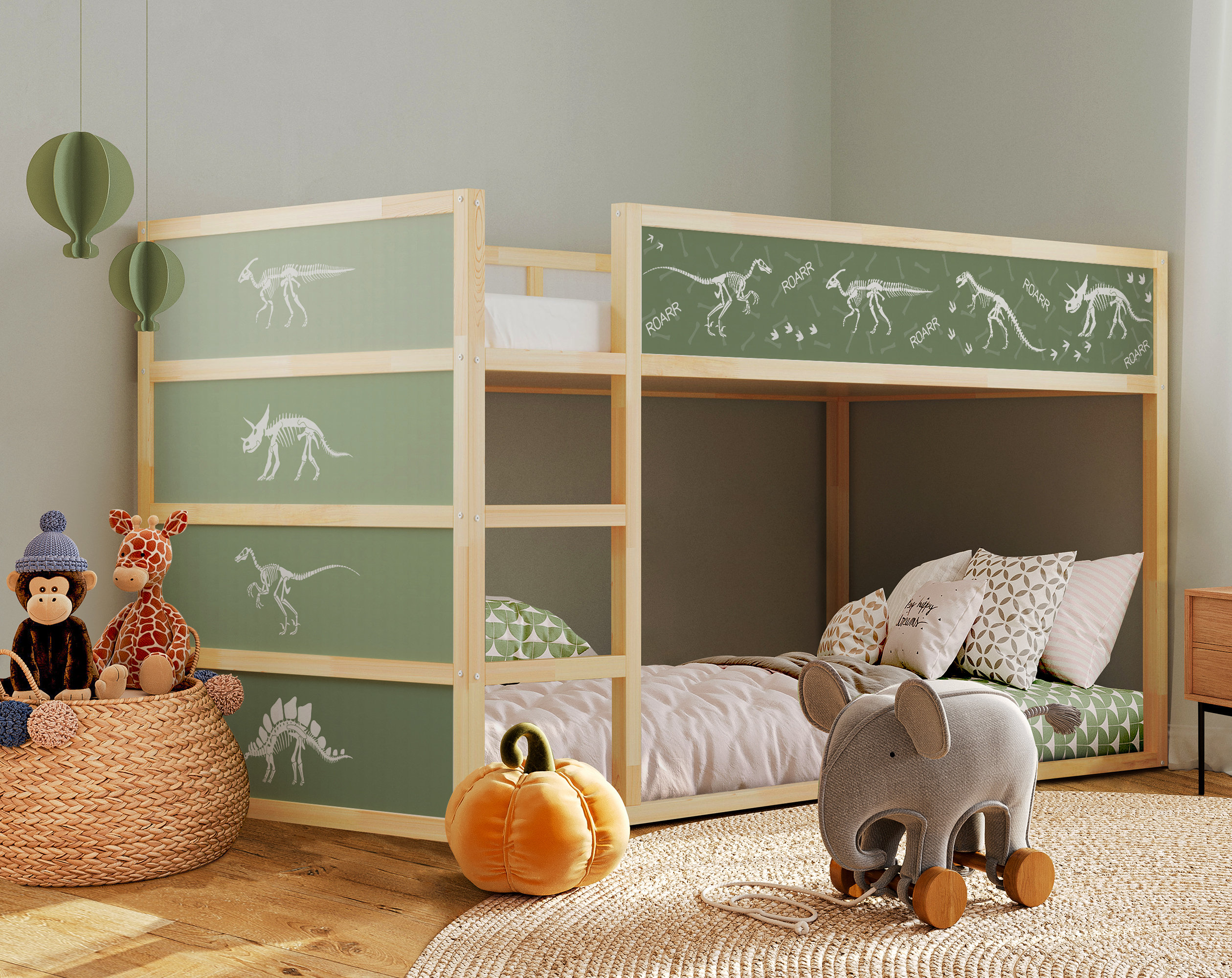Une chambre d'enfant rêve sur le thème des dinosaures Une chambre d'enfant rêve sur le thème des dinosaures