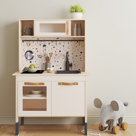 IKEA Kitchen Marble Decal Stickers - Enhance Your DUKTIG Play Kitchen Decal, Ikea PLAY Kitchen Hack Stickers