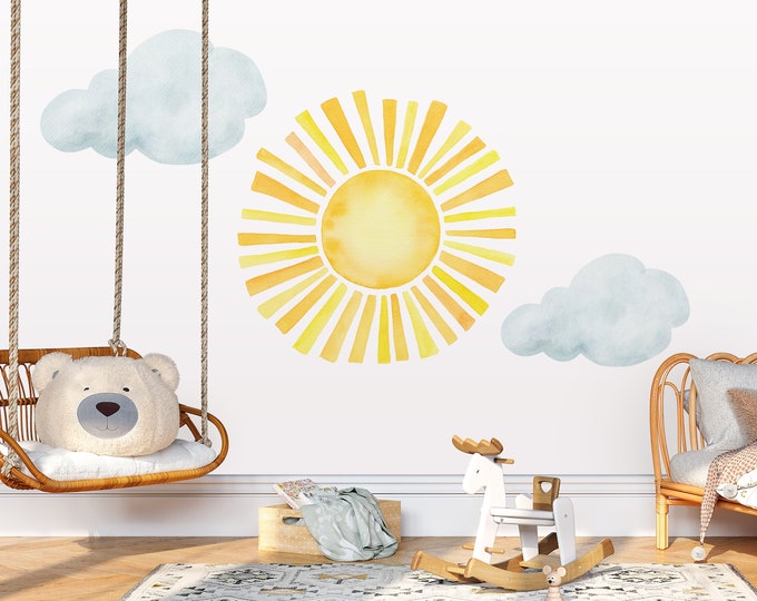 Wandtattoo Wandsticker "Sun", Sonne, Bohemian, Boho Stil, Sonnenschein ...