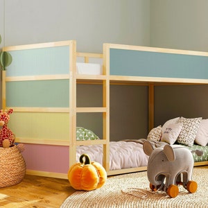 Vibrant Decals for Ikea Kura Bed - Transform Your Kids Room with Colorful Stickers, Ikea Kura Bed Stickers, Colorful Ikea Kura Decal