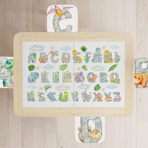 ABC Animal Stickers: IKEA FLISAT Table Decals