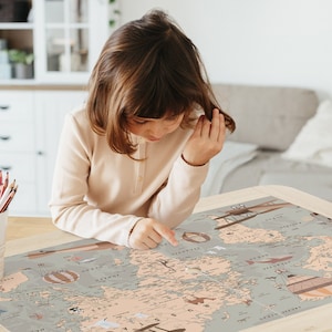 Piratenparadies Schatzkarte für Ikea Flisat Tisch und Stühle - Kids Playtime